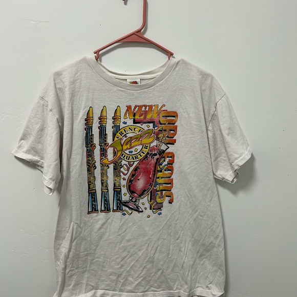 Vintage 90s New Orleans French Quarter Graphic T-Shirt - Picture 1 of 3